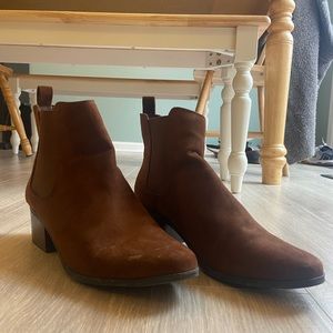 Brown Heeled Boots